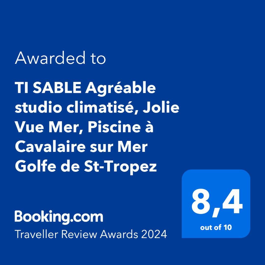 "Ti Sable" Agreable Studio Climatise, Jolie Vue Mer, Piscine A Cavalaire Sur Mer Golfe De St-Tropez Zewnętrze zdjęcie